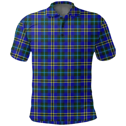 Weir Modern Tartan Plaid Polo Shirt