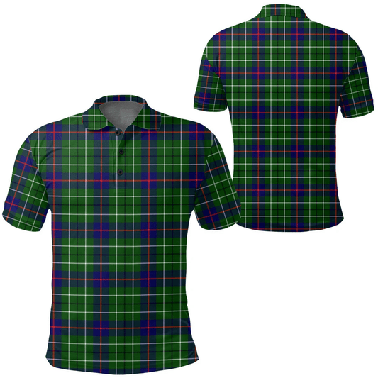 Duncan Modern Tartan Plaid Polo Shirt