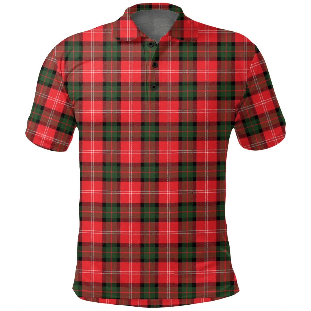 Nesbitt Modern Tartan Plaid Polo Shirt