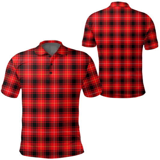 MacIver Modern Tartan Plaid Polo Shirt