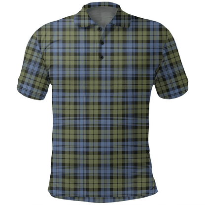 Campbell Faded Tartan Plaid Polo Shirt