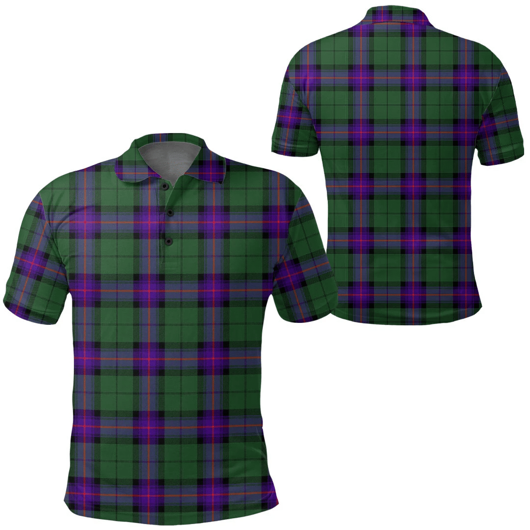 Armstrong Modern Tartan Plaid Polo Shirt