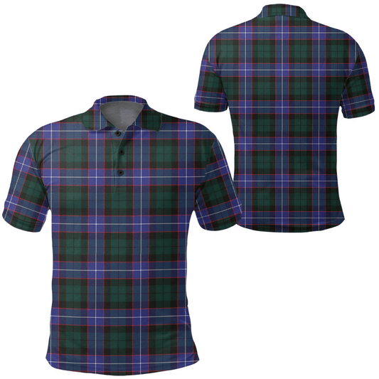 Hunter Modern Tartan Plaid Polo Shirt