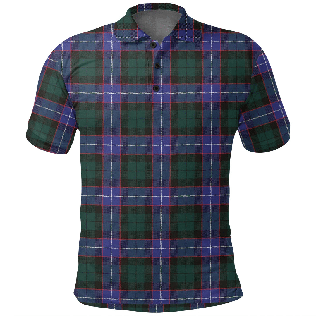 Hunter Modern Tartan Plaid Polo Shirt