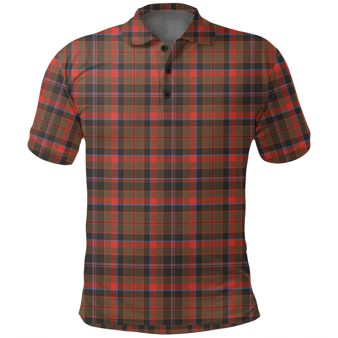 Cumming Hunting Weathered Tartan Plaid Polo Shirt