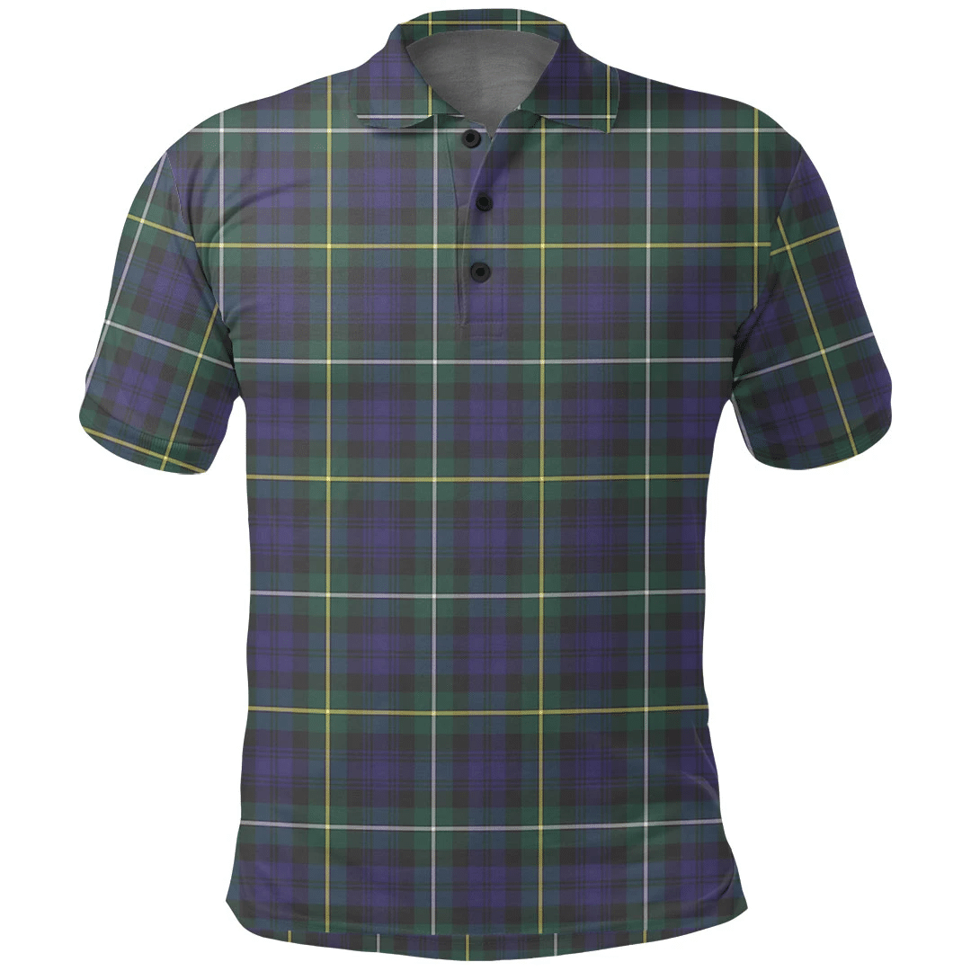 Campbell Argyll Modern Tartan Plaid Polo Shirt