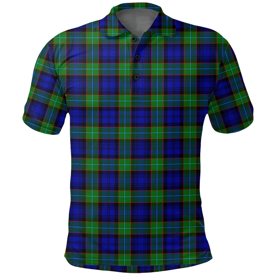 Sempill Modern Tartan Plaid Polo Shirt