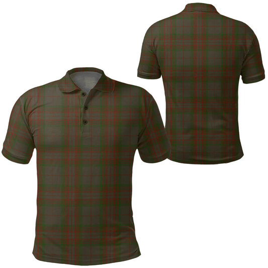 Gray Hunting Tartan Plaid Polo Shirt