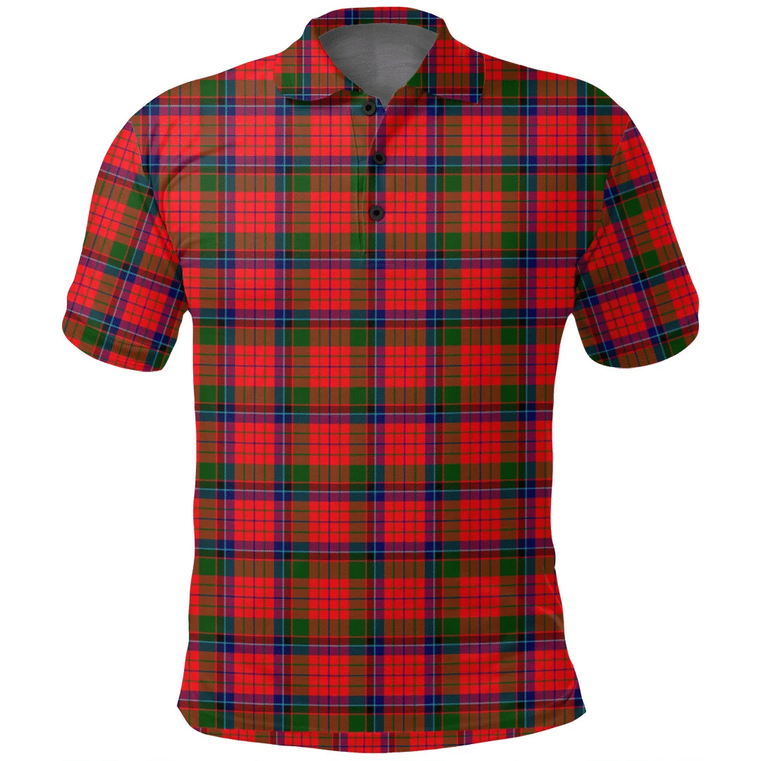 Nicolson Modern Tartan Plaid Polo Shirt