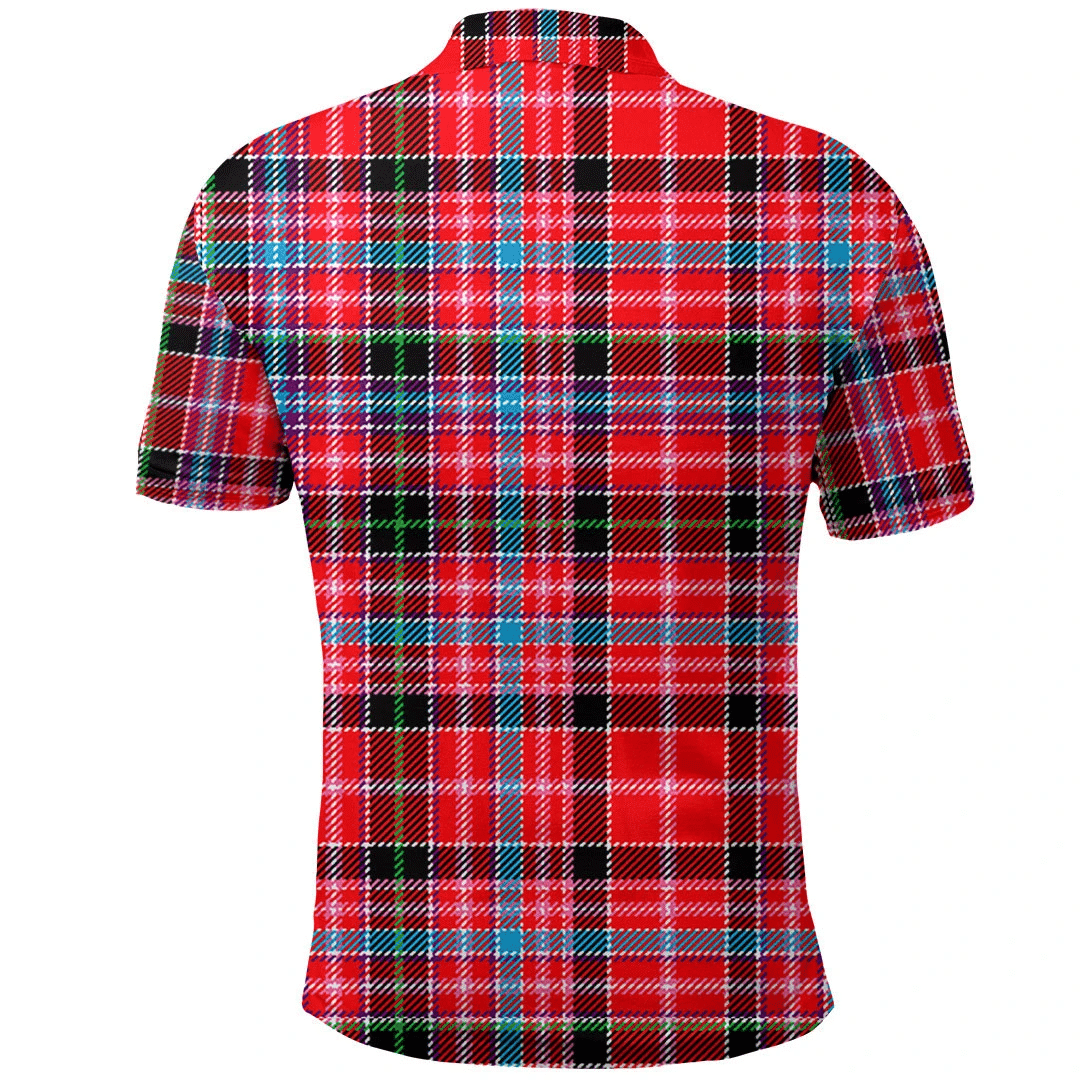 Aberdeen District Tartan Plaid Polo Shirt