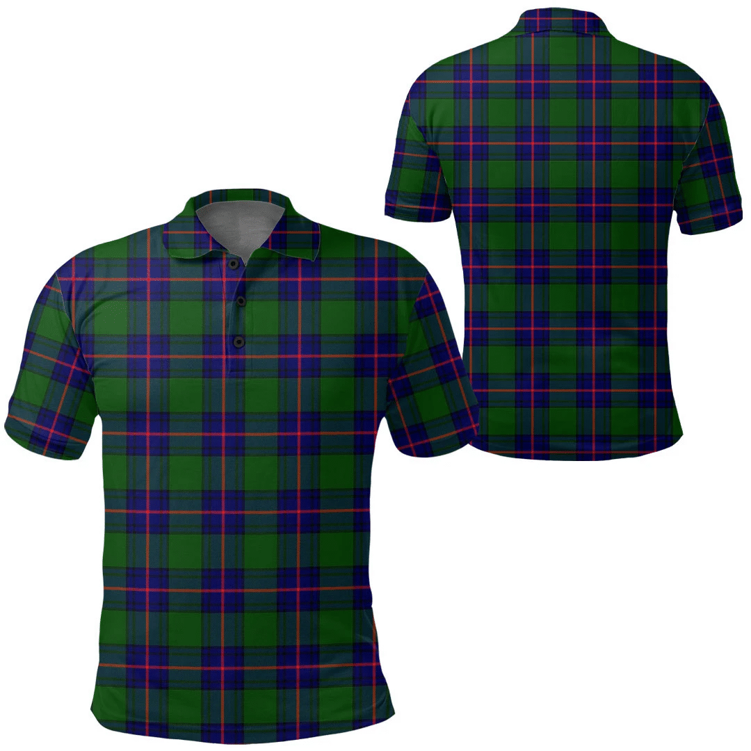 Shaw Modern Tartan Plaid Polo Shirt