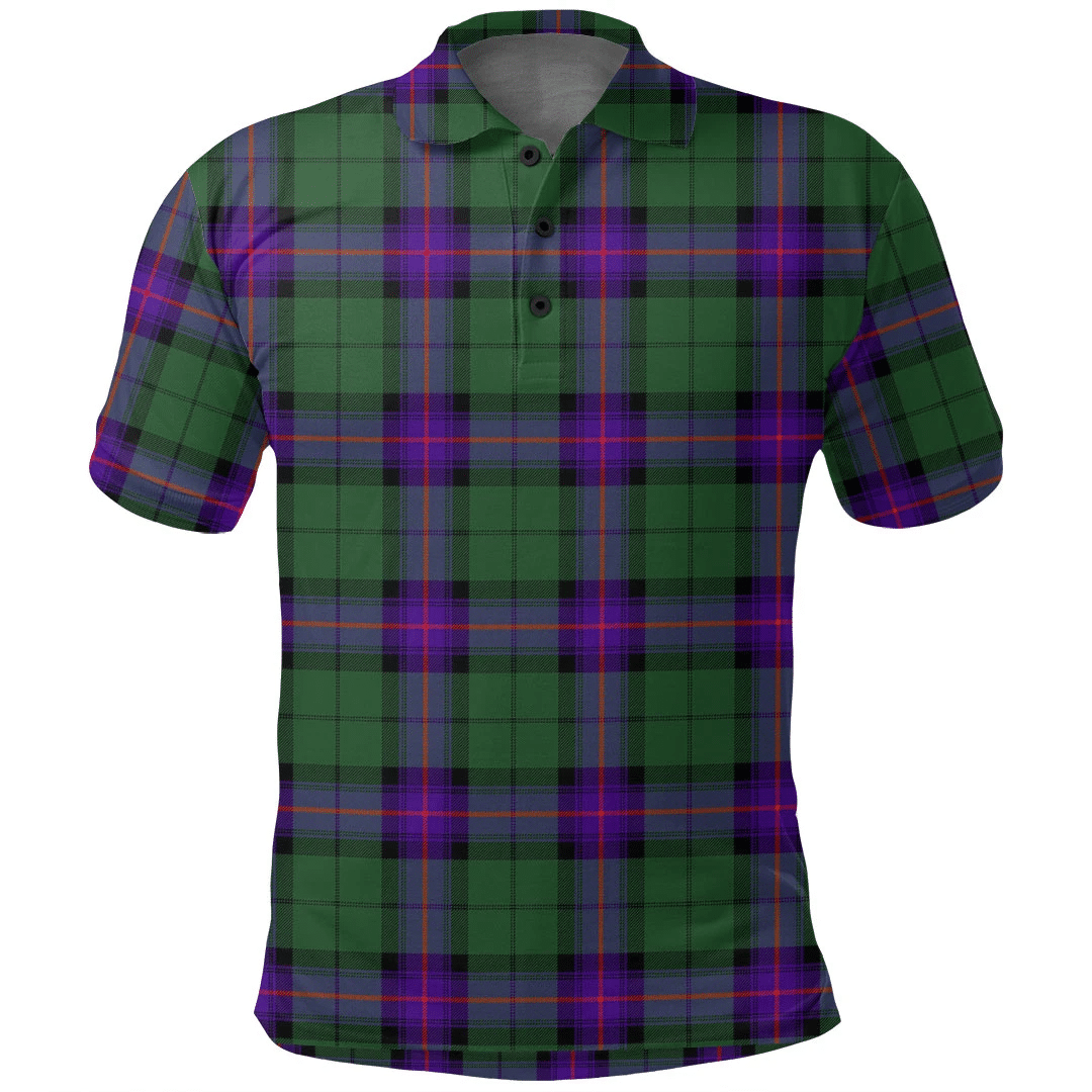 Armstrong Modern Tartan Plaid Polo Shirt