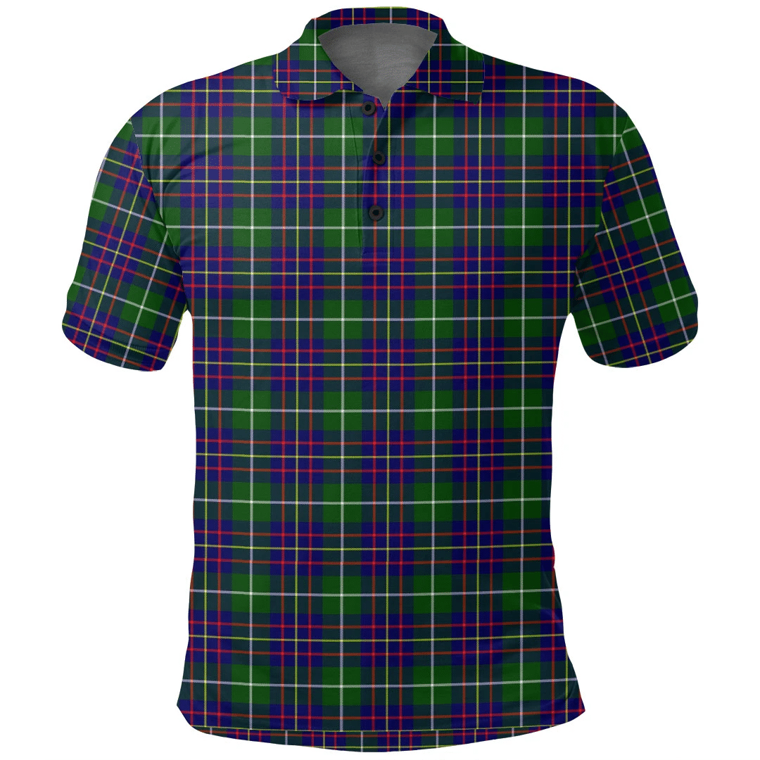 Inglis Modern Tartan Plaid Polo Shirt