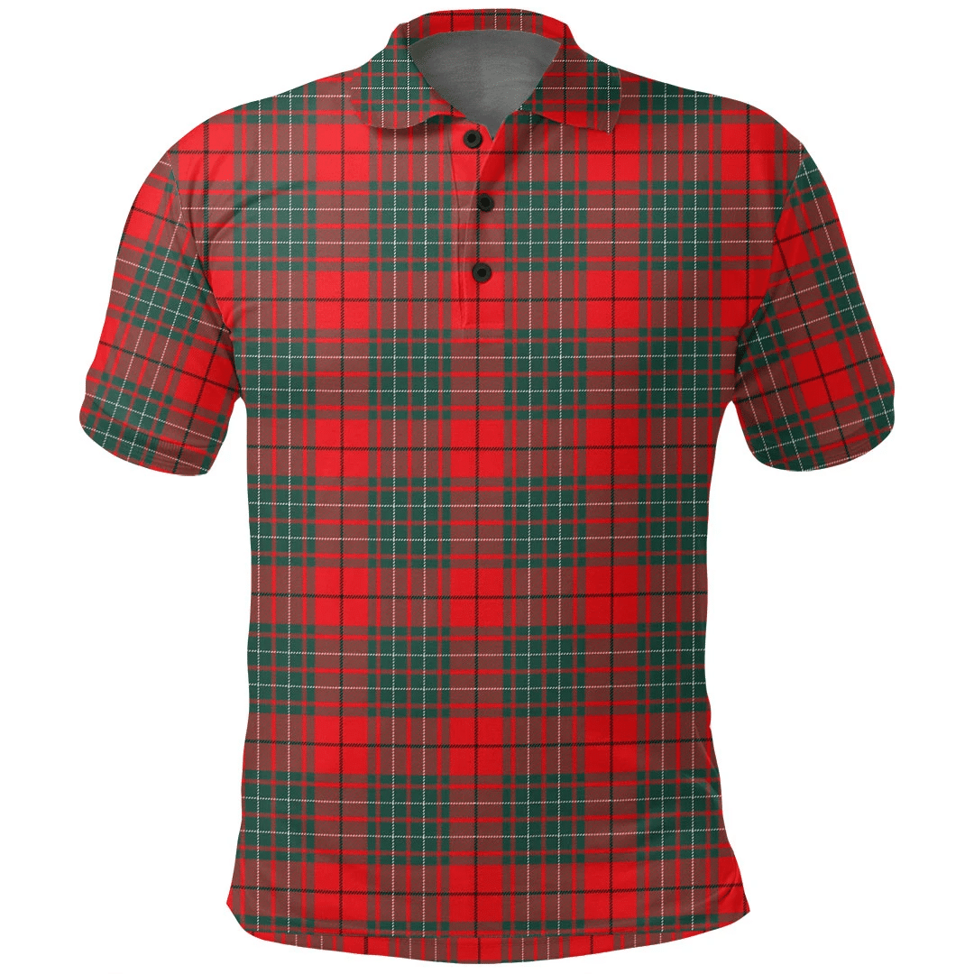 Cumming Modern Tartan Plaid Polo Shirt