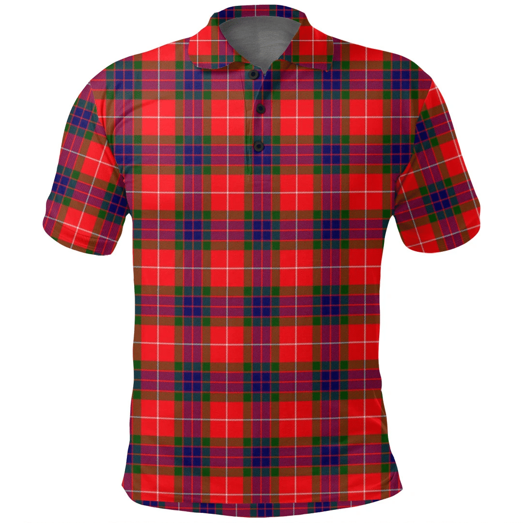 Fraser Modern Tartan Plaid Polo Shirt