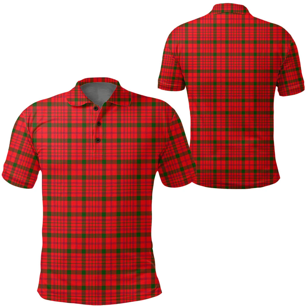 MacDonnell of Keppoch Modern Tartan Plaid Polo Shirt