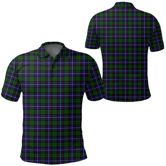 Russell Modern Tartan Plaid Polo Shirt