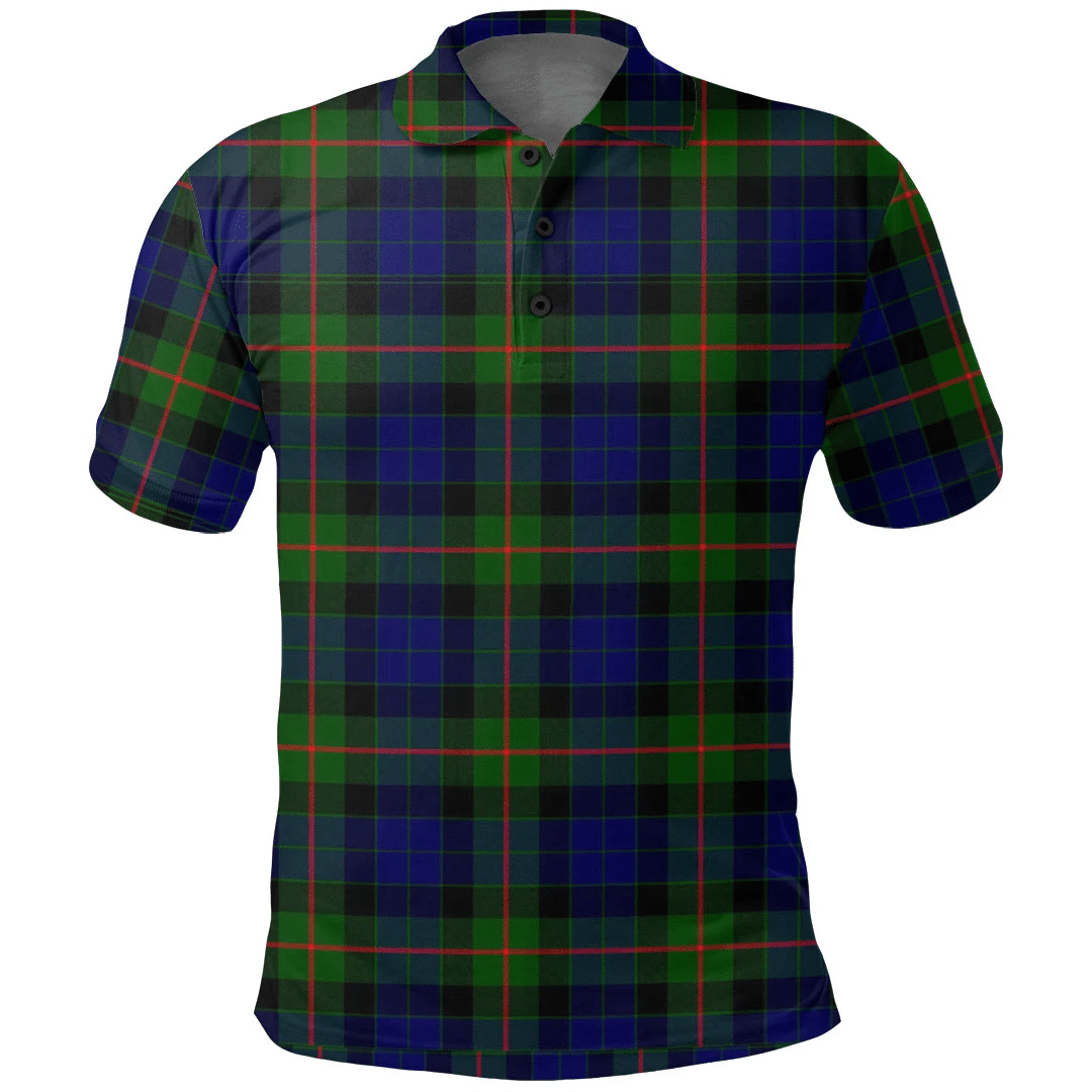 Gunn Modern Tartan Plaid Polo Shirt