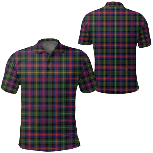 Logan Modern Tartan Plaid Polo Shirt