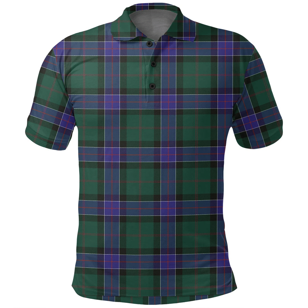 Sinclair Hunting Modern Tartan Plaid Polo Shirt