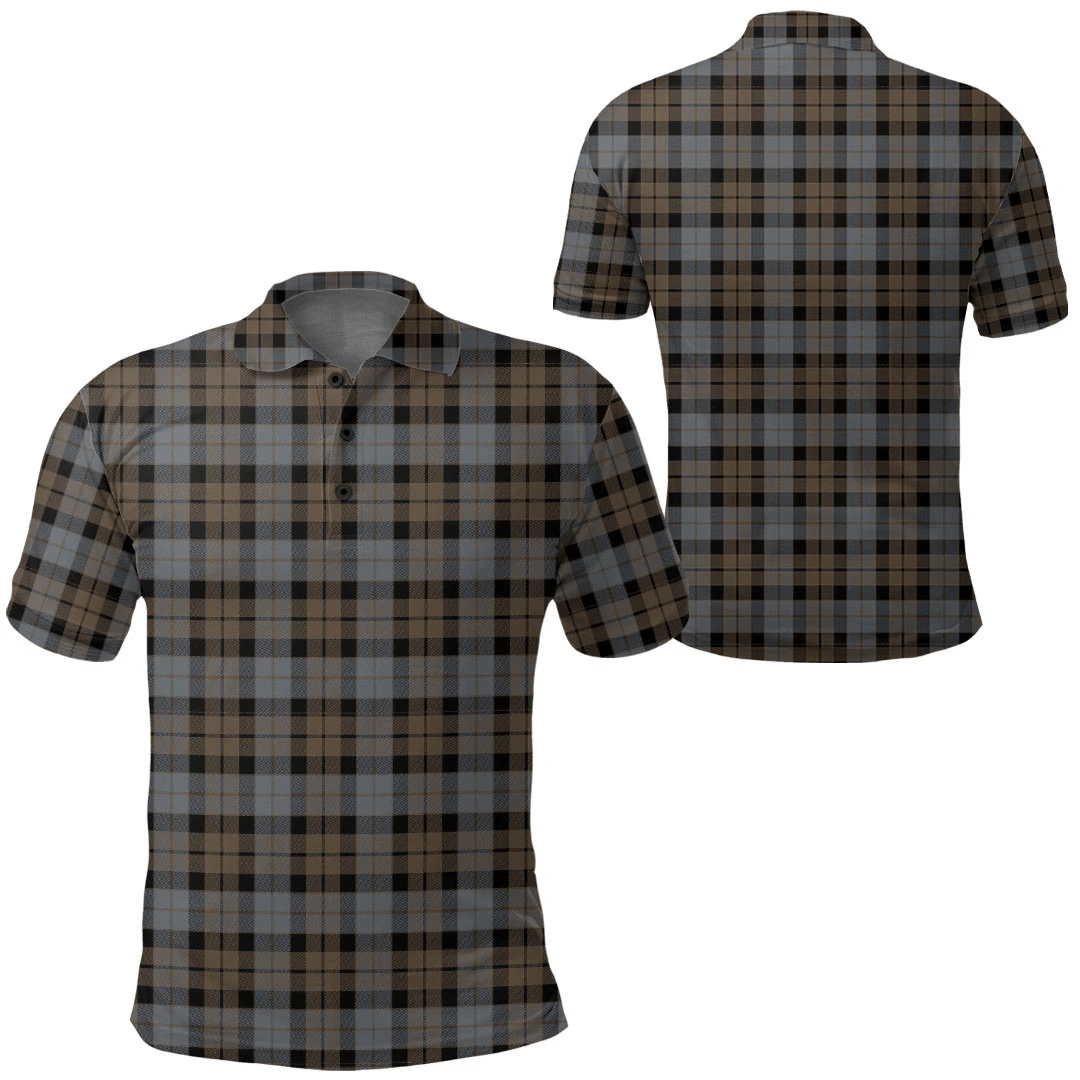 MacKay Weathered Tartan Plaid Polo Shirt
