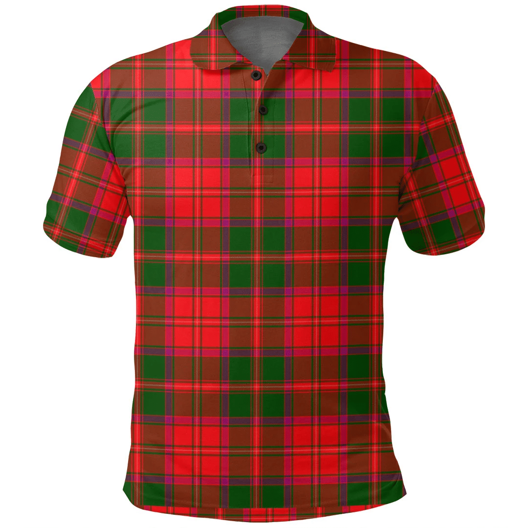 Crief District Tartan Plaid Polo Shirt
