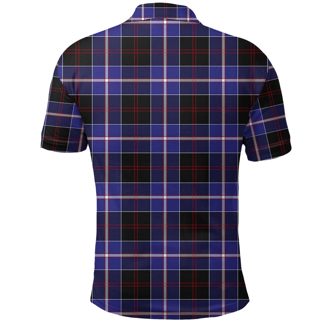 Dunlop Modern Tartan Plaid Polo Shirt