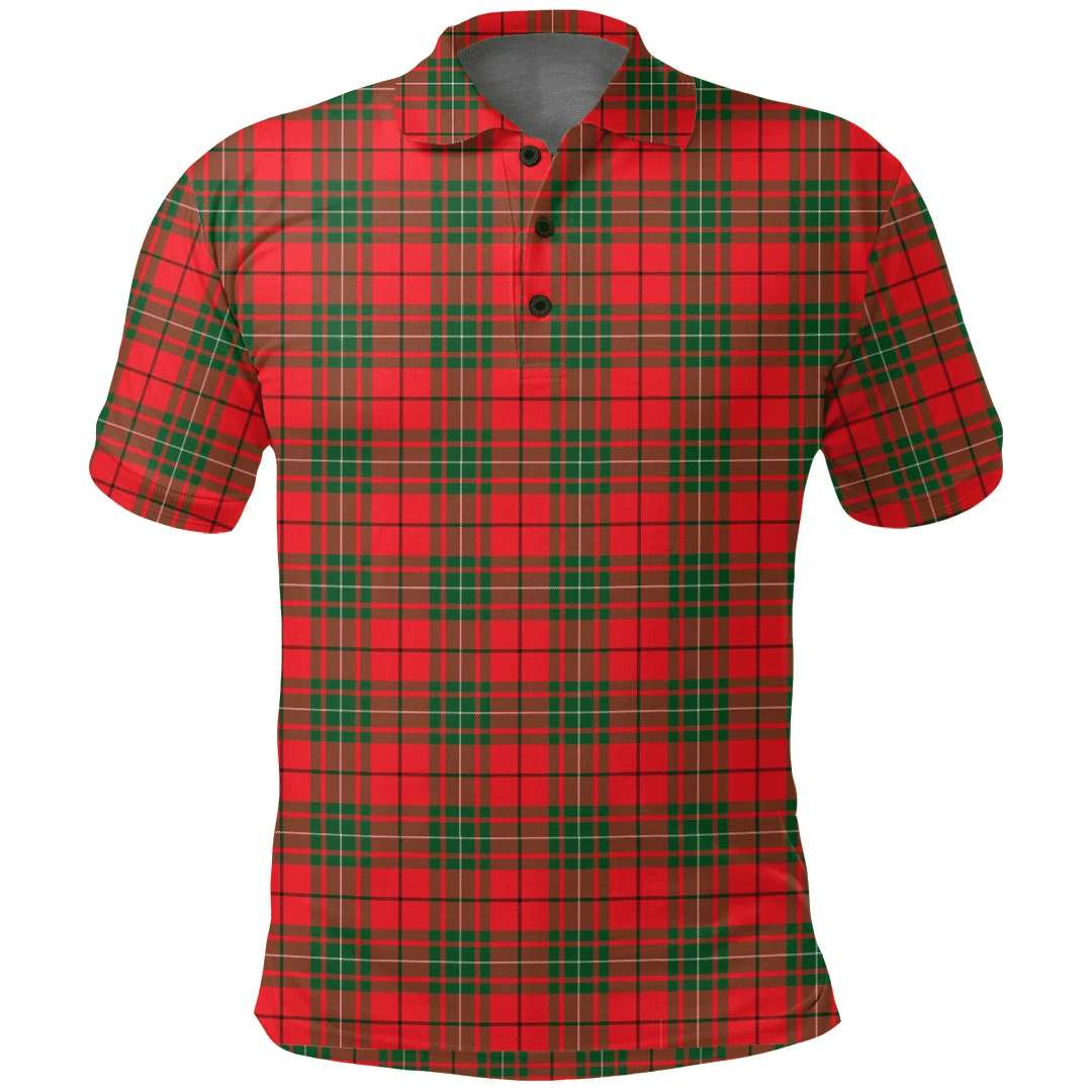 MacAulay Modern Tartan Plaid Polo Shirt