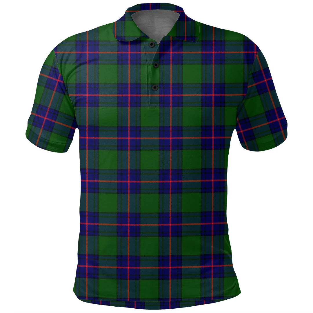 Shaw Modern Tartan Plaid Polo Shirt