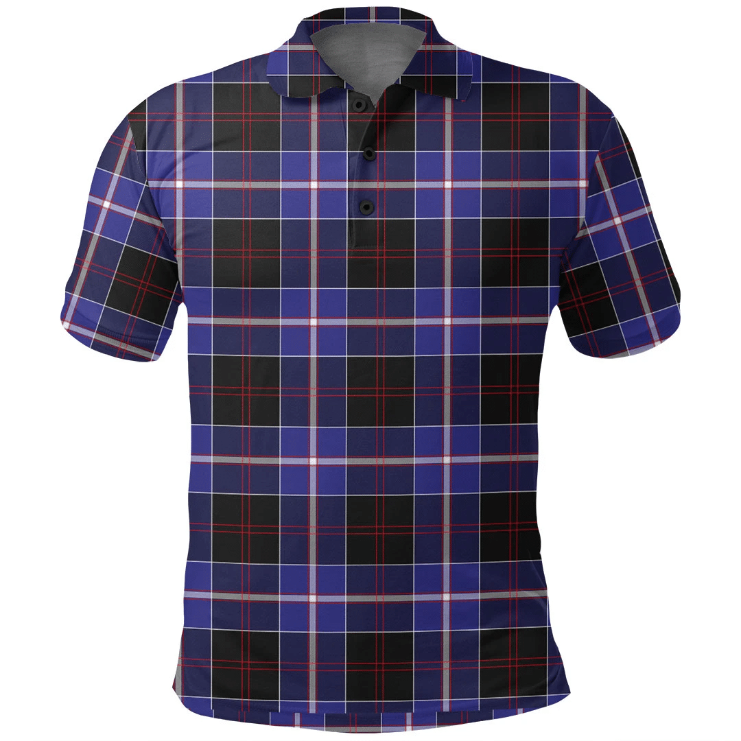 Dunlop Modern Tartan Plaid Polo Shirt