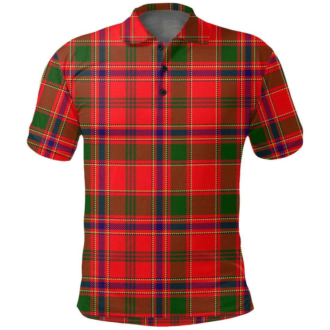 Munro Modern Tartan Plaid Polo Shirt