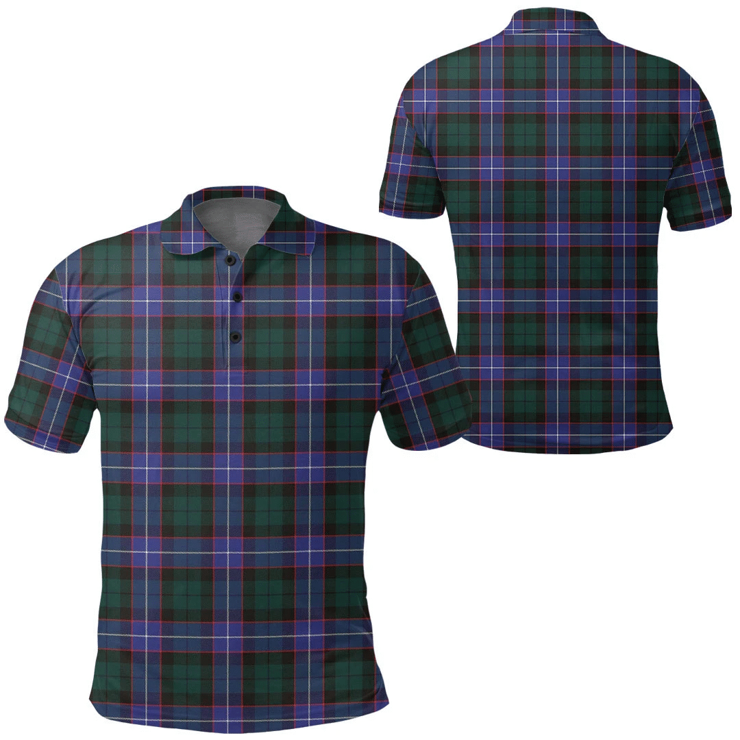 Guthrie Modern Tartan Plaid Polo Shirt