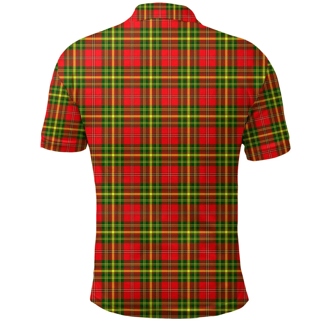 Leask Tartan Plaid Polo Shirt