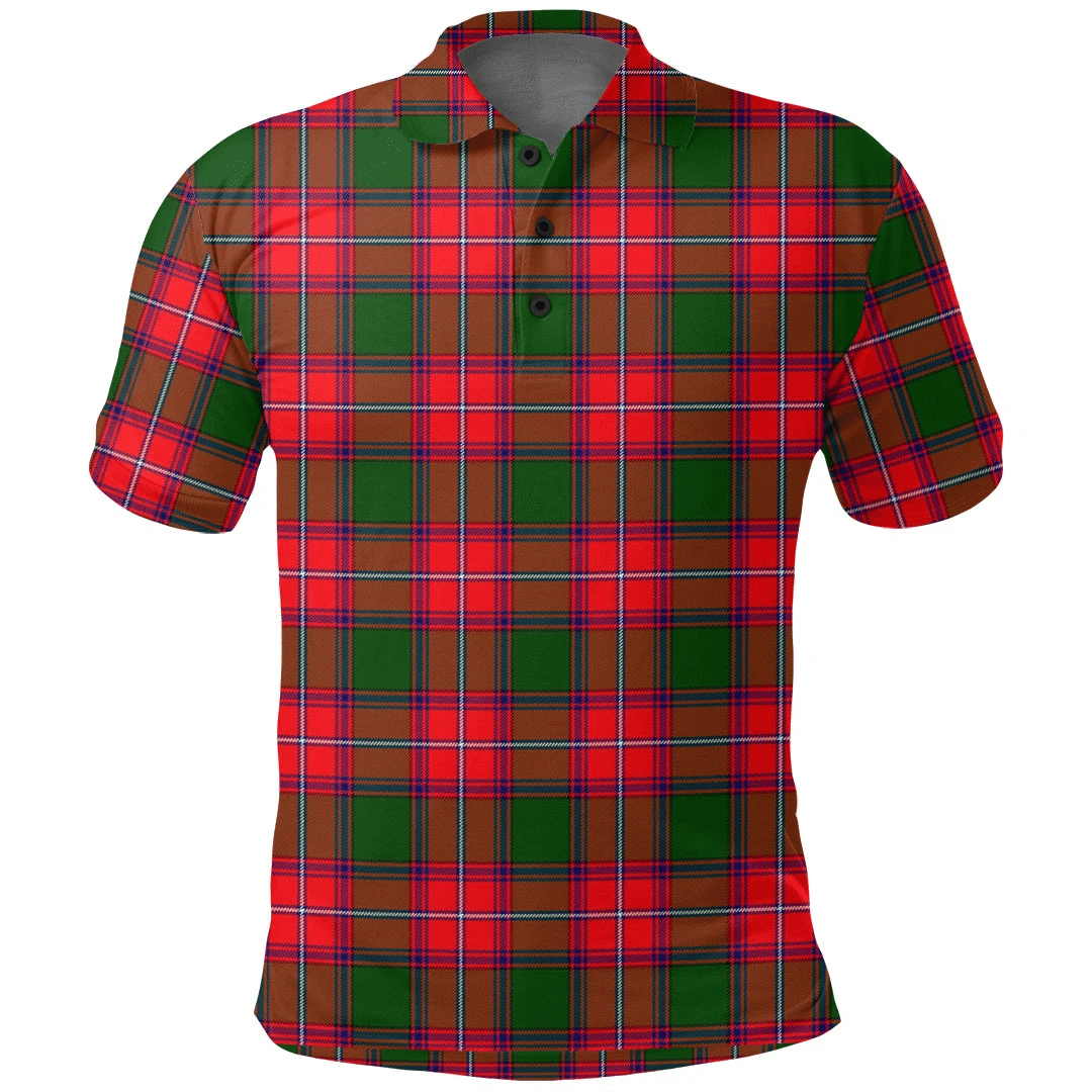 Rattray Modern Tartan Plaid Polo Shirt
