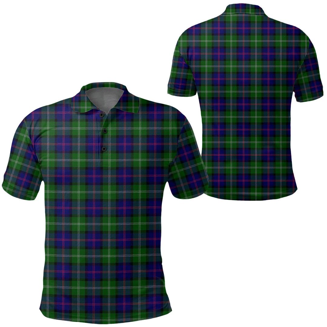 MacThomas Modern Tartan Plaid Polo Shirt