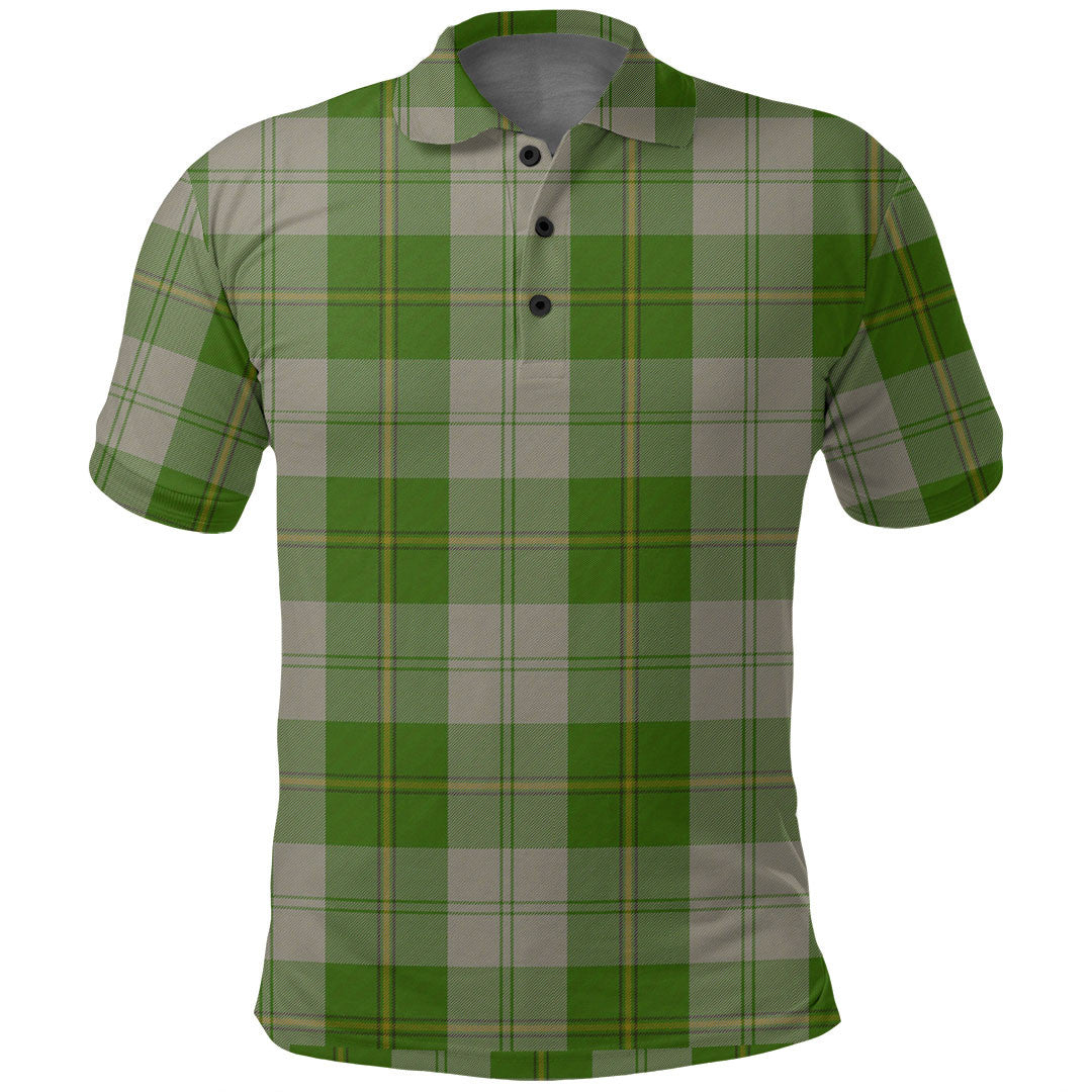 Cunningham Dress Green Dancers Tartan Plaid Polo Shirt