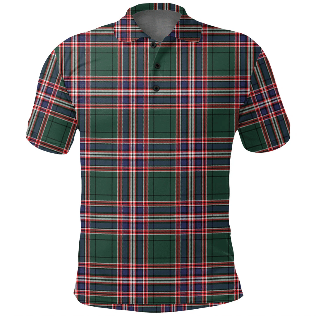 MacFarlane Hunting Modern Tartan Plaid Polo Shirt