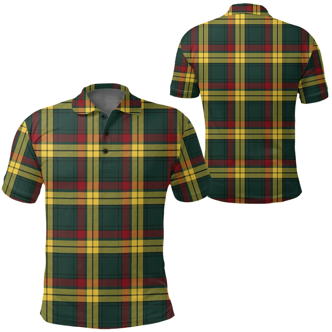 MacMillan Old Modern Tartan Plaid Polo Shirt