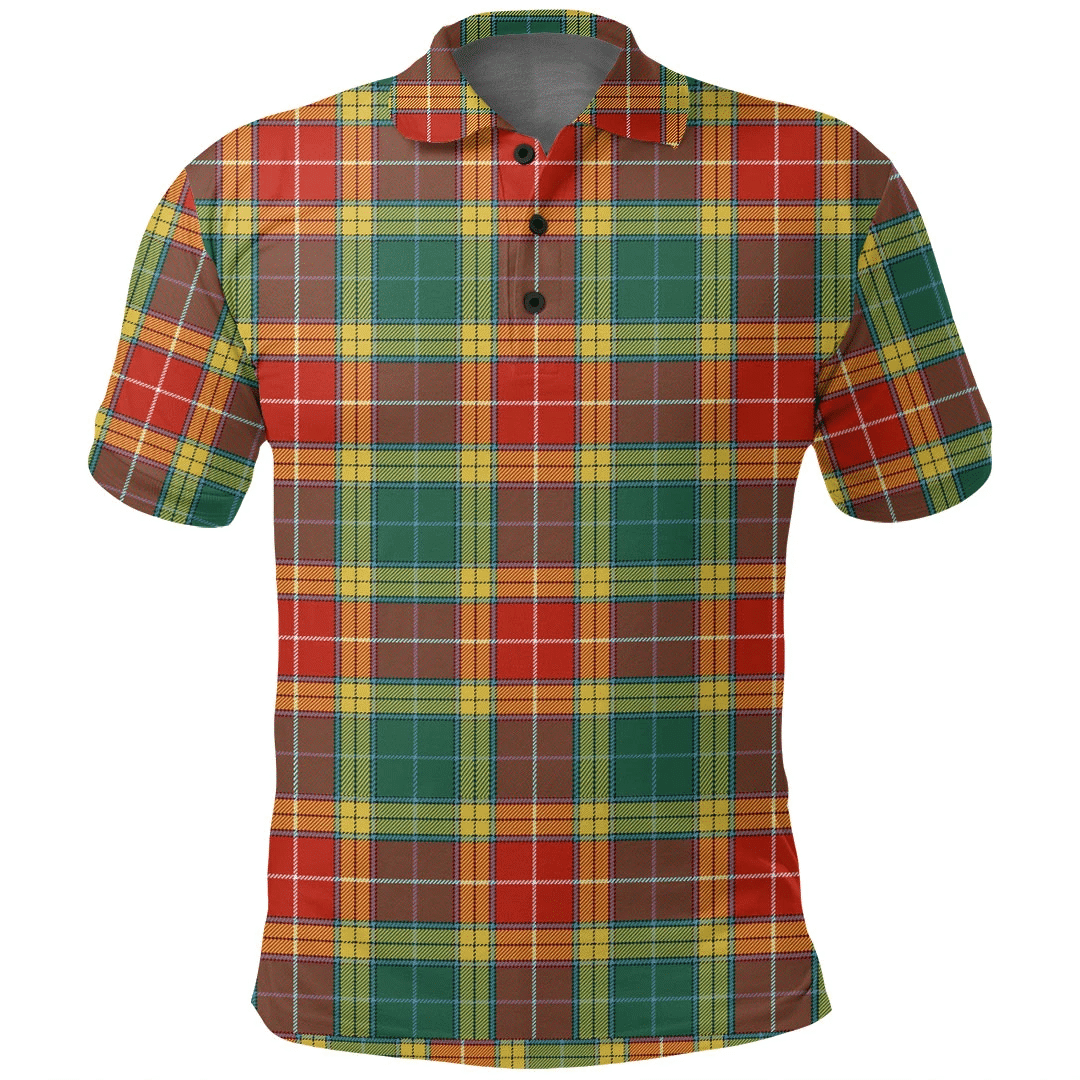 Buchanan Old Sett Tartan Plaid Polo Shirt