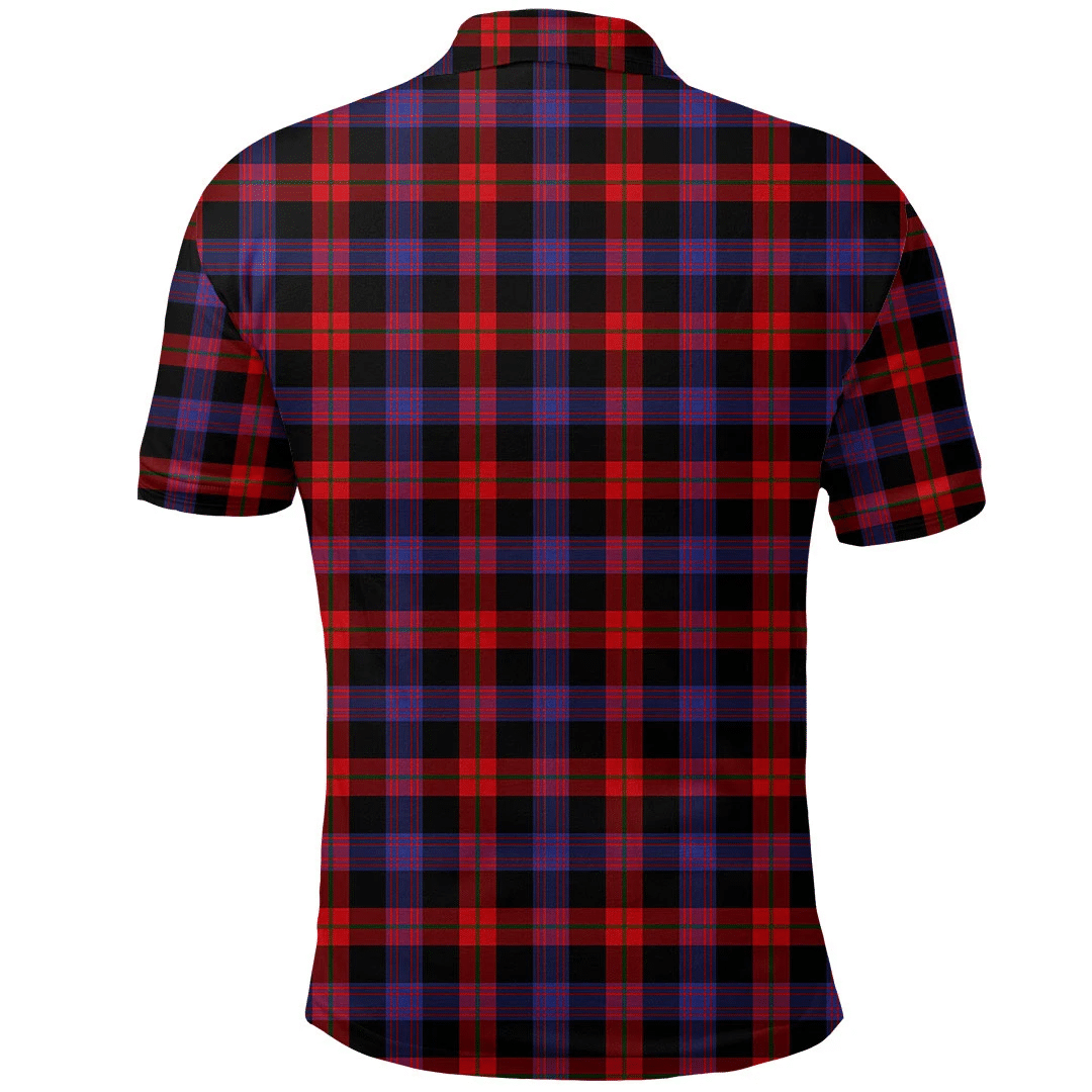 Brown Modern Tartan Plaid Polo Shirt