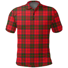 Grant Modern Tartan Plaid Polo Shirt