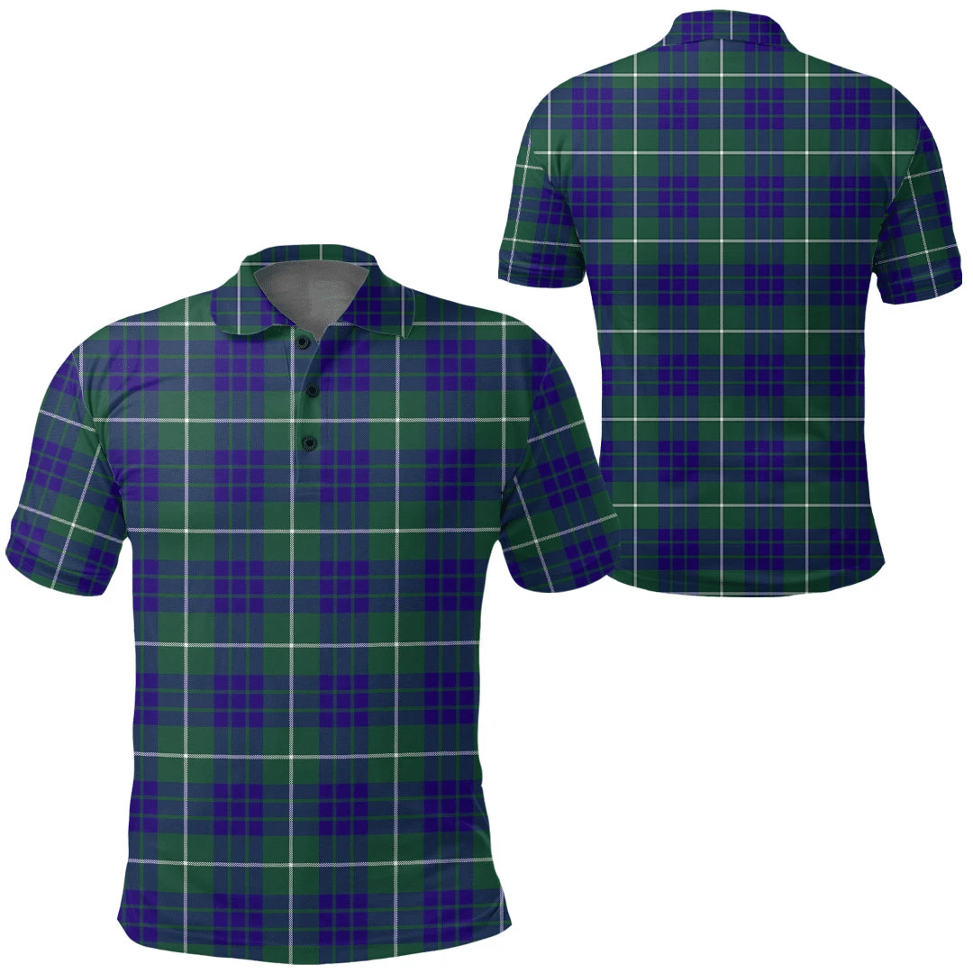 Hamilton Hunting Modern Tartan Plaid Polo Shirt