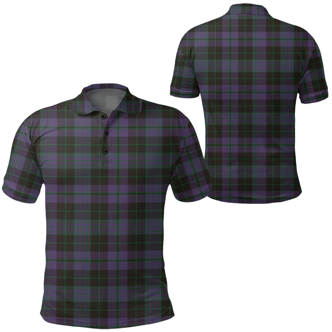 Clergy Green Tartan Plaid Polo Shirt