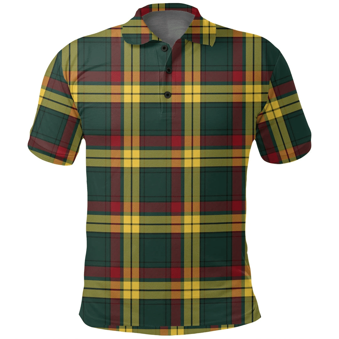 MacMillan Old Modern Tartan Plaid Polo Shirt