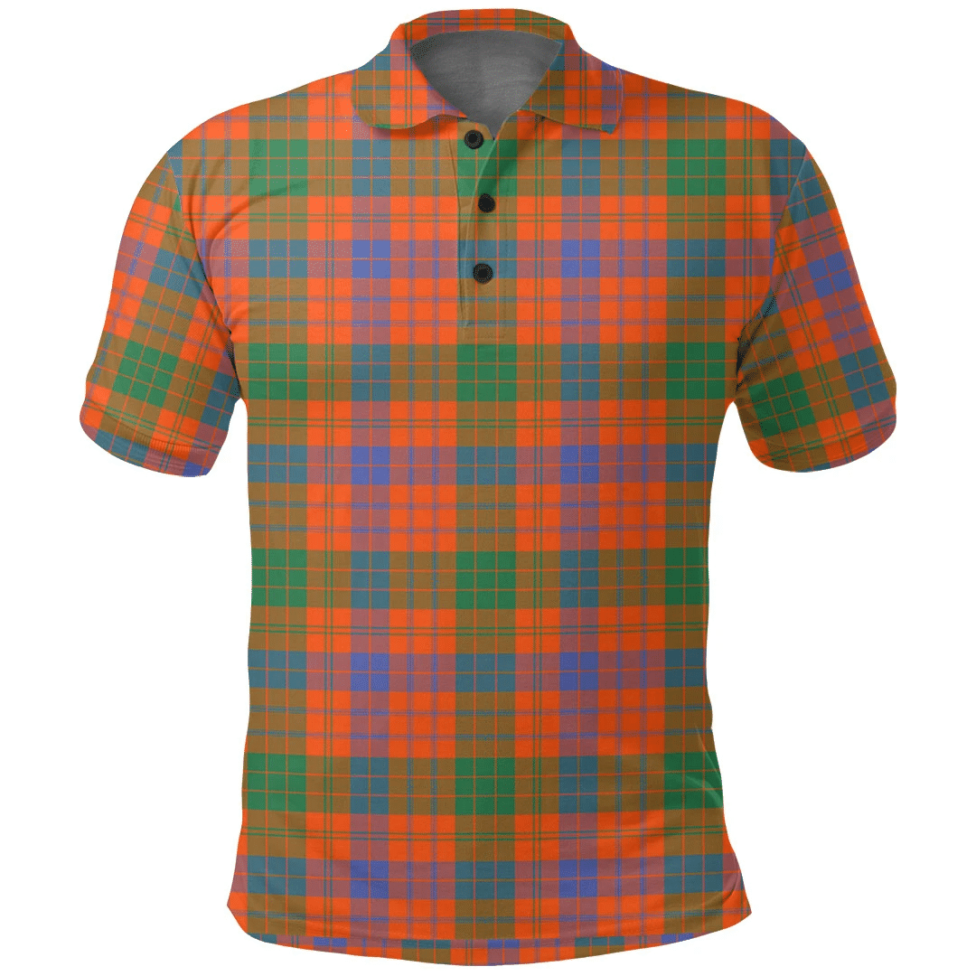 Ross Ancient Tartan Plaid Polo Shirt