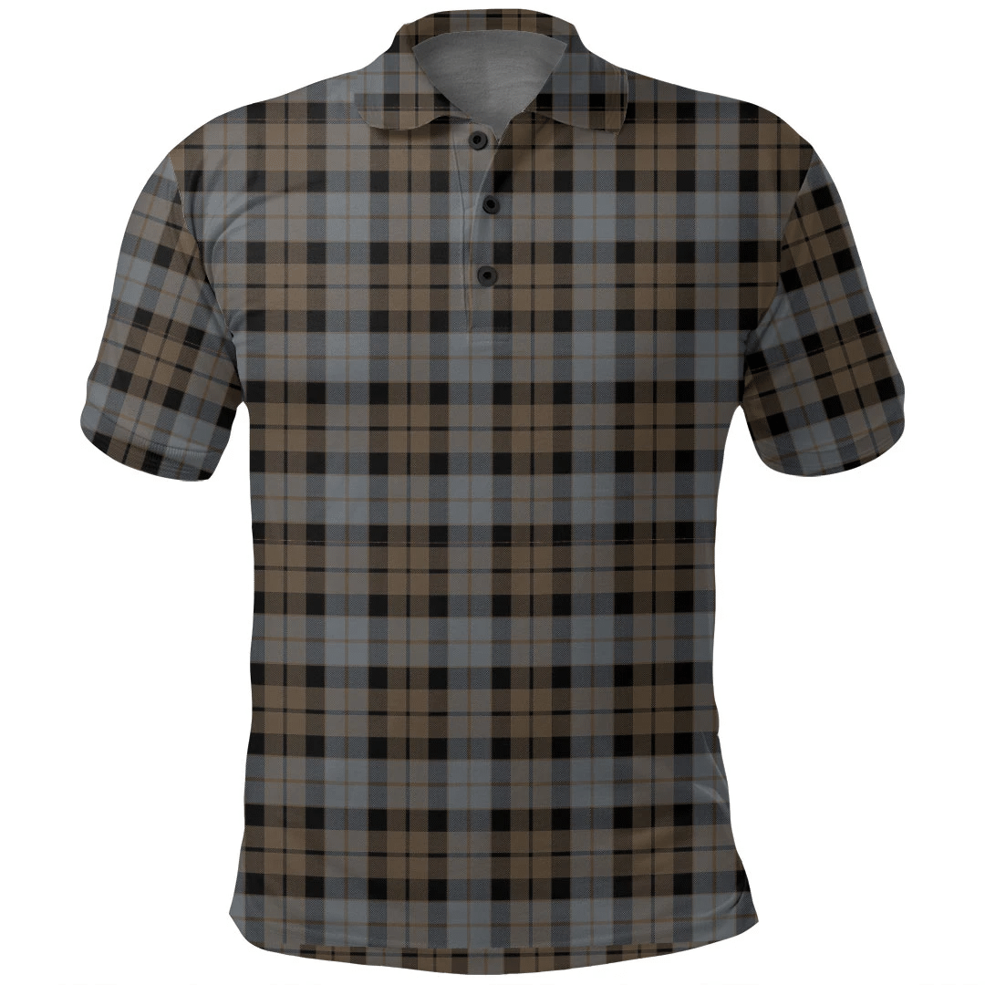 MacKay Weathered Tartan Plaid Polo Shirt