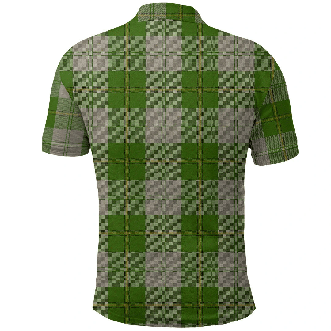Cunningham Dress Green Dancers Tartan Plaid Polo Shirt