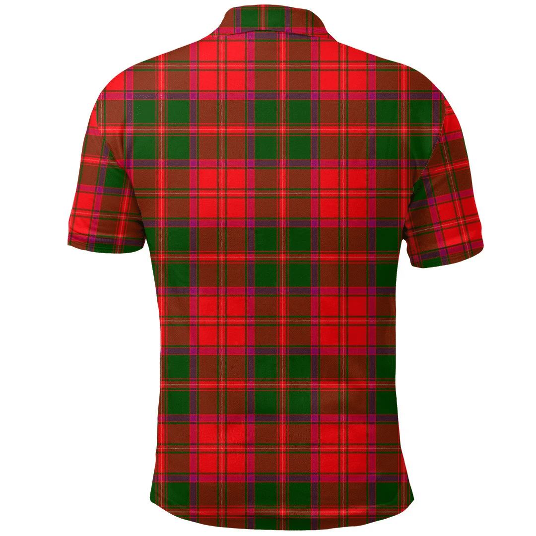 Crief District Tartan Plaid Polo Shirt