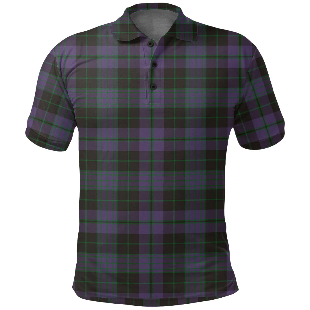 Clergy Green Tartan Plaid Polo Shirt