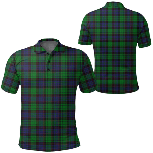 Stewart Old Modern Tartan Plaid Polo Shirt